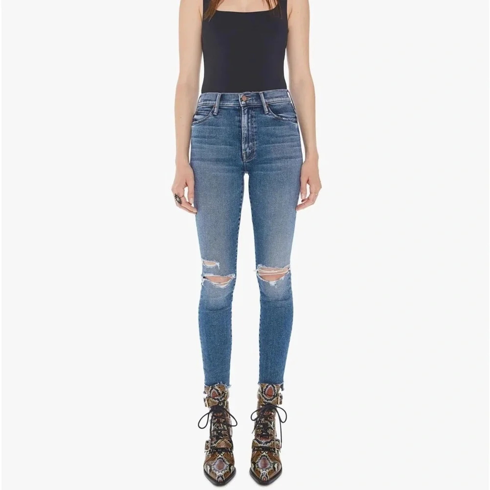 Mother Jeans‎ The Stunner Zip Ankle Fray Roughing It